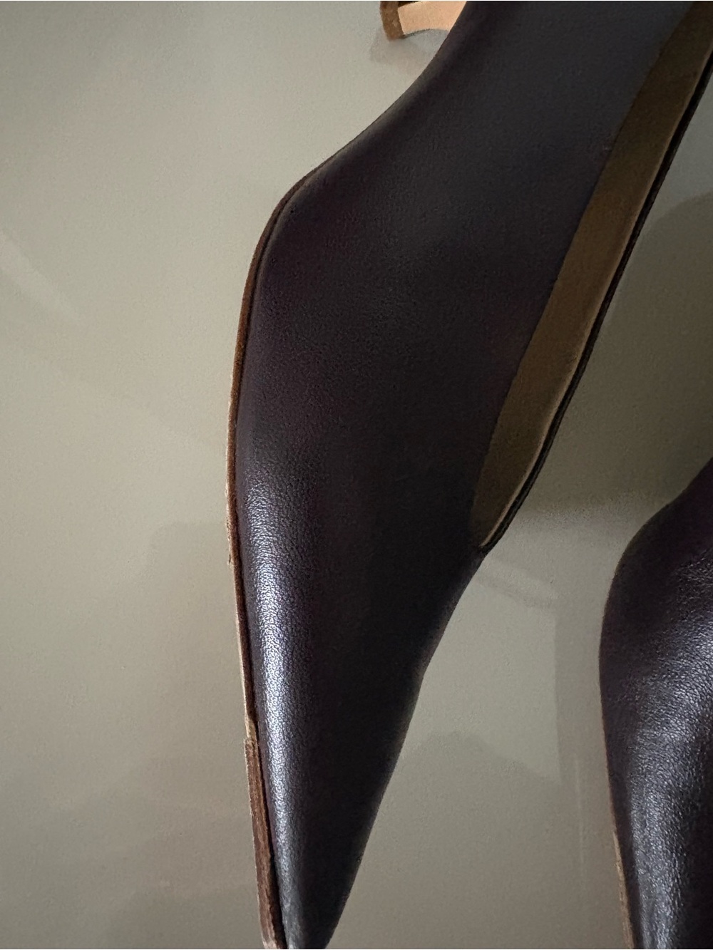 Le Monde Beryl Babouche Kitten Heel Pumps Plum 40.5/10 - Picture 6 of 11